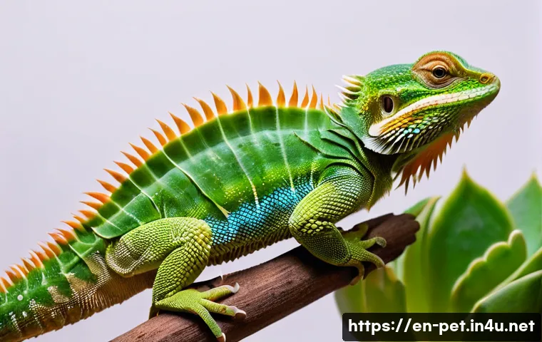 이색 애완동물 소개 - **Prompt 1: A Serene Reptile Encounter**
    "A young adult, dressed in casual, clean attire, gently...